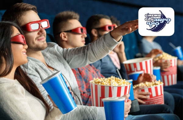 כרטיס יחיד לסרט VIP בסינמה סיטי